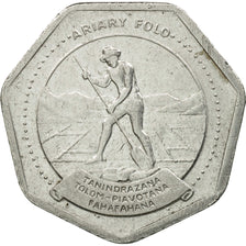 Monnaie, Madagascar, 10 Ariary, 1992, Royal Canadian Mint, TB+, Stainless Steel