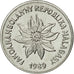 Coin, Madagascar, Franc, 1989, Paris, EF(40-45), Stainless Steel, KM:8