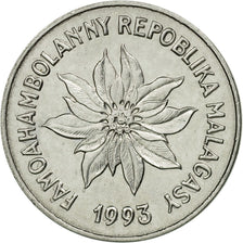 Coin, Madagascar, Franc, 1993, Paris, EF(40-45), Stainless Steel, KM:8