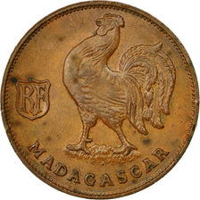 Coin, Madagascar, Franc, 1943, Pretoria, EF(40-45), Bronze, KM:2