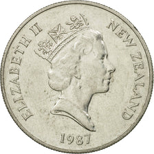 Münze, Neuseeland, Elizabeth II, 10 Cents, 1987, SS, Copper-nickel, KM:61