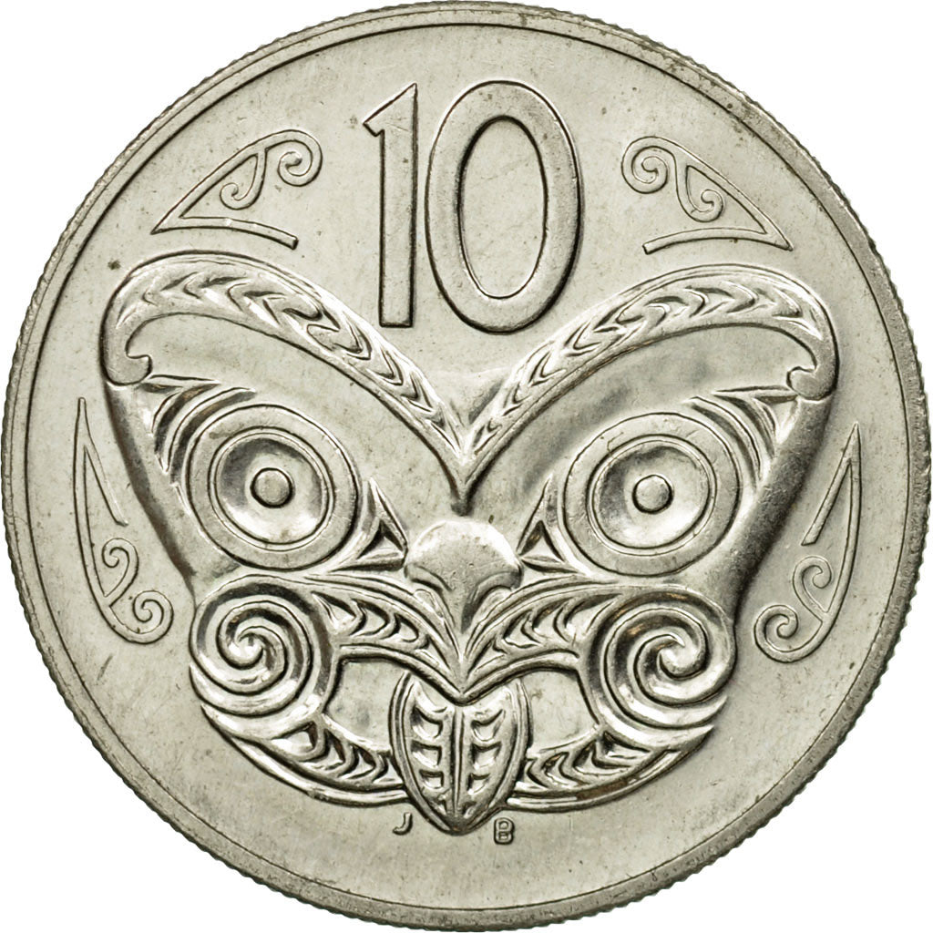 Münze, Neuseeland, Elizabeth II, 10 Cents, 1987, SS, Copper-nickel, KM:61