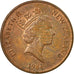Moneda, Nueva Zelanda, Elizabeth II, Cent, 1986, BC+, Bronce, KM:58