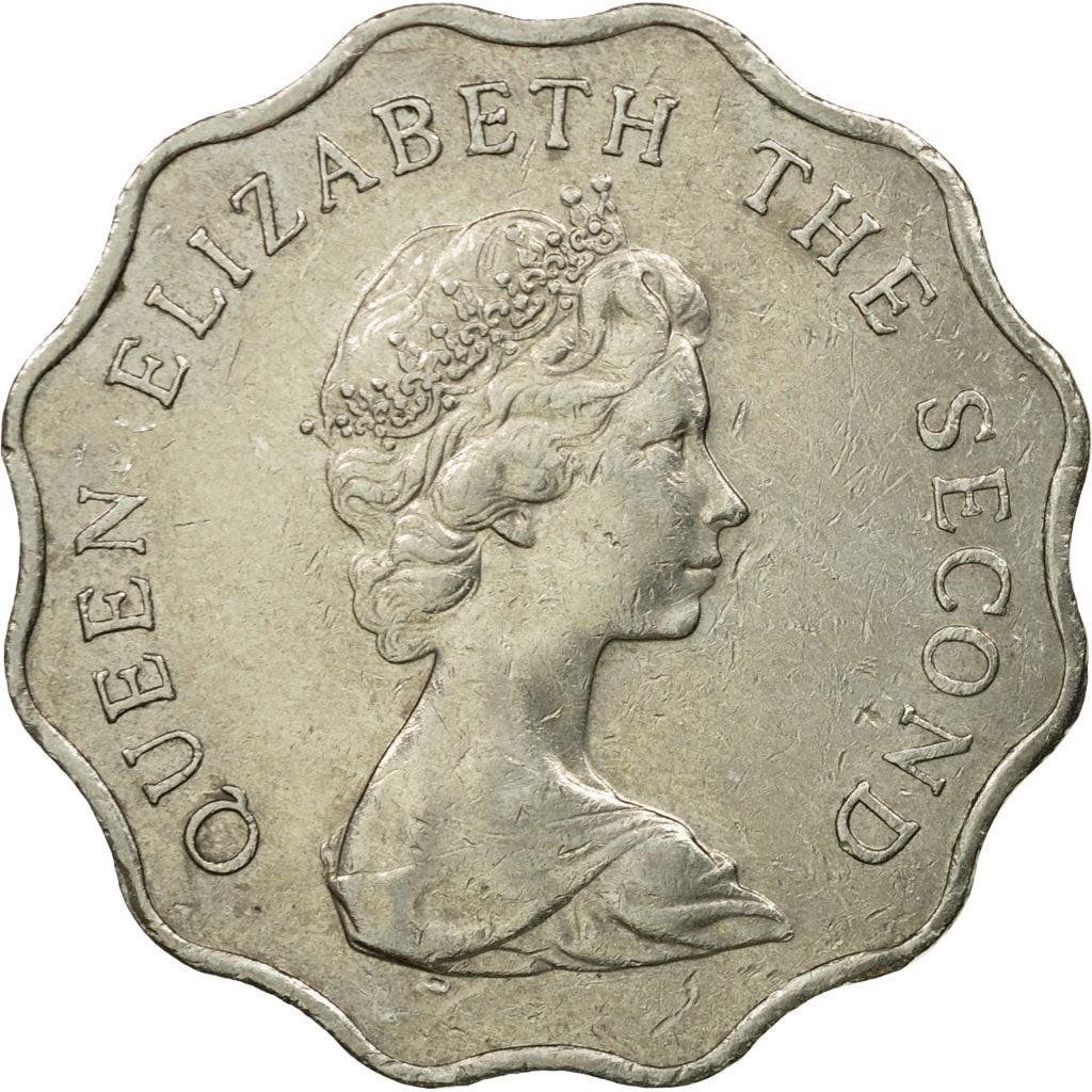 Coin, Hong Kong, Elizabeth II, 2 Dollars, 1981, EF(40-45), Copper-nickel, KM:37