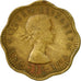 Monnaie, Ceylon, Elizabeth II, 2 Cents, 1955, TTB, Nickel-brass, KM:124
