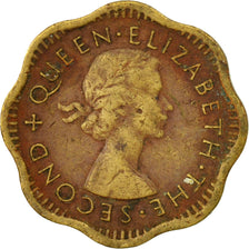 Monnaie, Ceylon, Elizabeth II, 2 Cents, 1957, TB+, Nickel-brass, KM:124