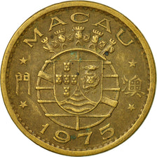 Coin, Macau, 10 Avos, 1975, EF(40-45), Nickel-brass, KM:2a