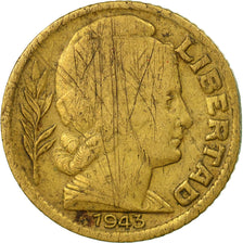 Coin, Argentina, 5 Centavos, 1943, VF(30-35), Aluminum-Bronze, KM:40
