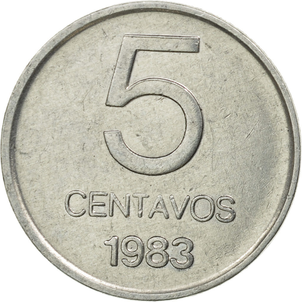 Coin, Argentina, 5 Centavos, 1983, EF(40-45), Aluminum, KM:88