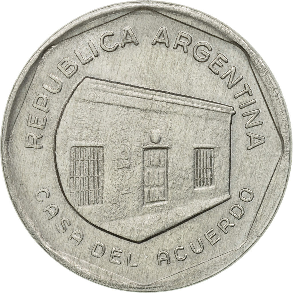 Moneta, Argentina, 10 Australes, 1989, BB, Alluminio, KM:102