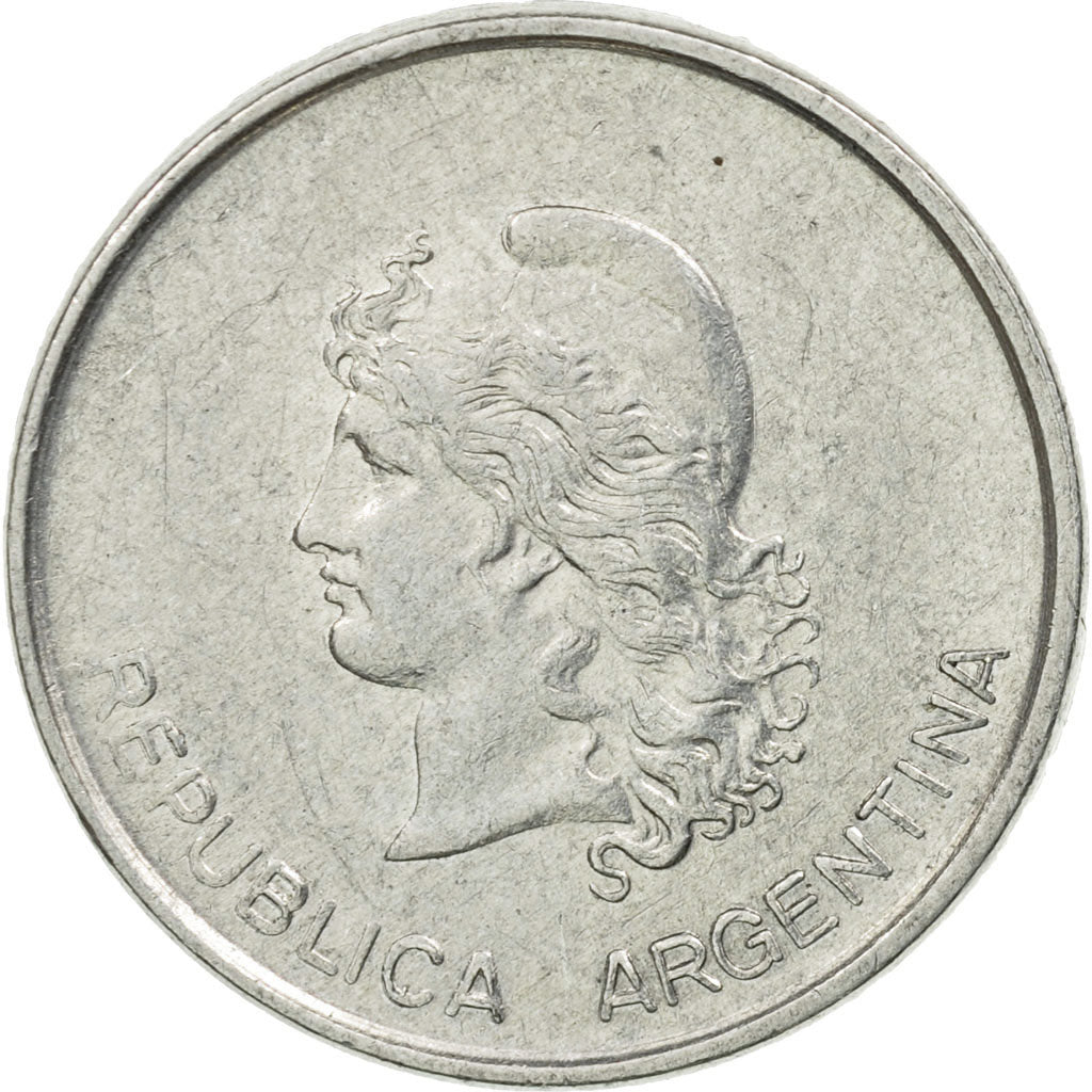 Coin, Argentina, 10 Centavos, 1983, EF(40-45), Aluminum, KM:89
