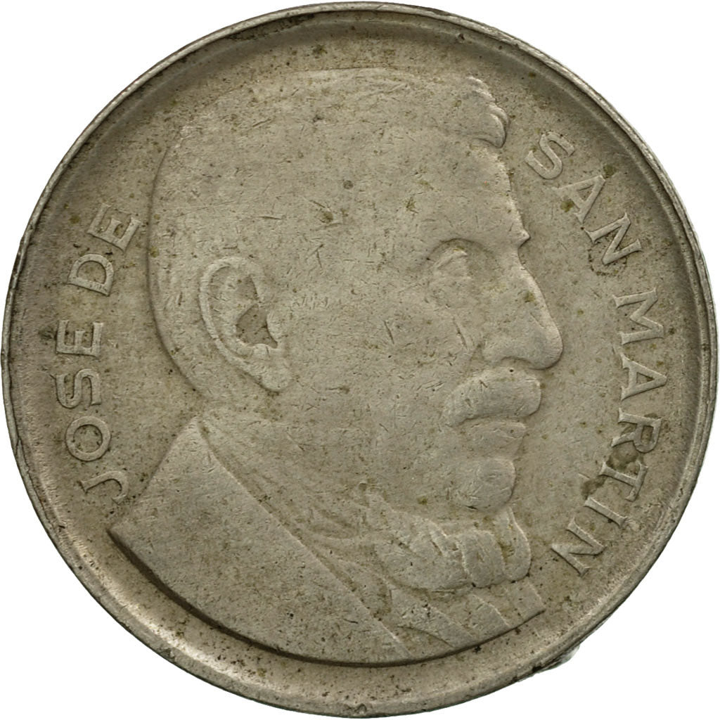 Moneta, Argentina, 10 Centavos, 1953, BB, Acciaio ricoperto in nichel, KM:47a