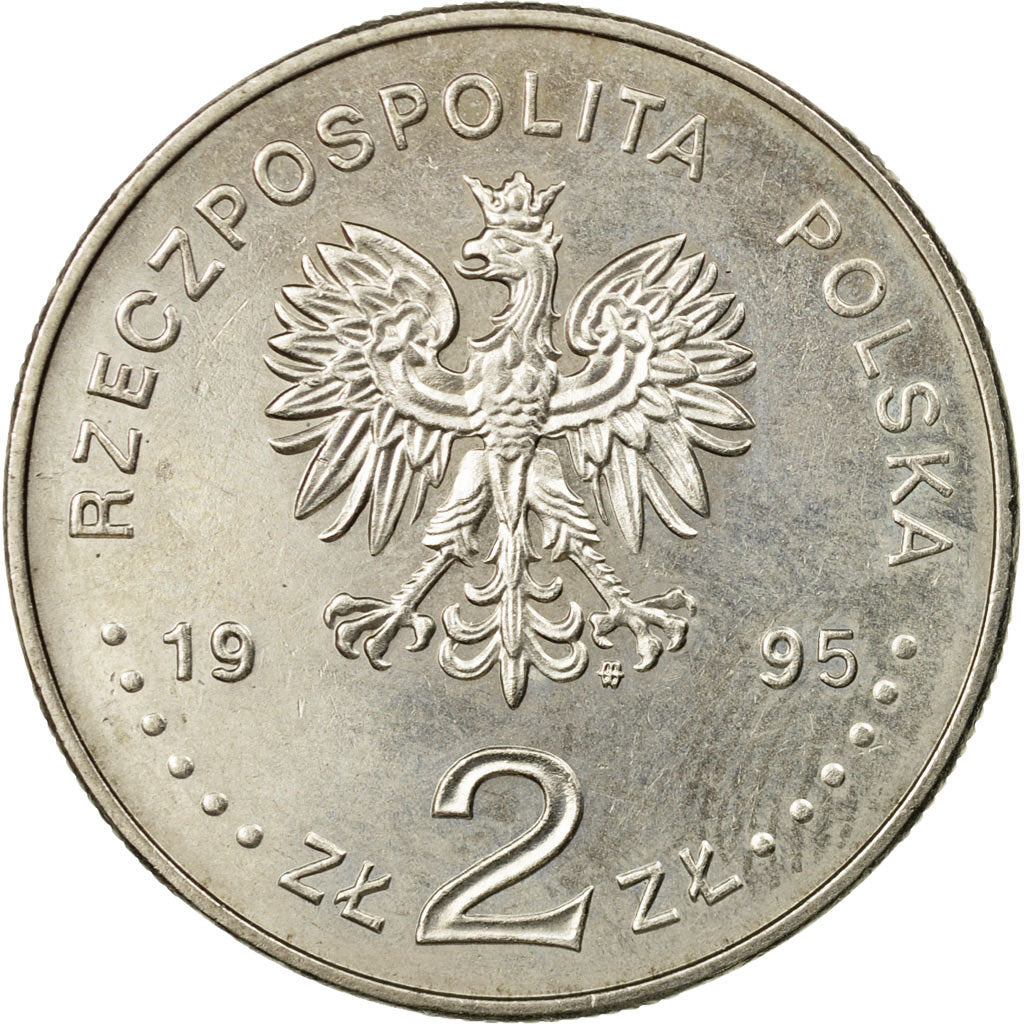 Coin, Poland, 2 Zlote, 1995, EF(40-45), Copper-nickel, KM:300