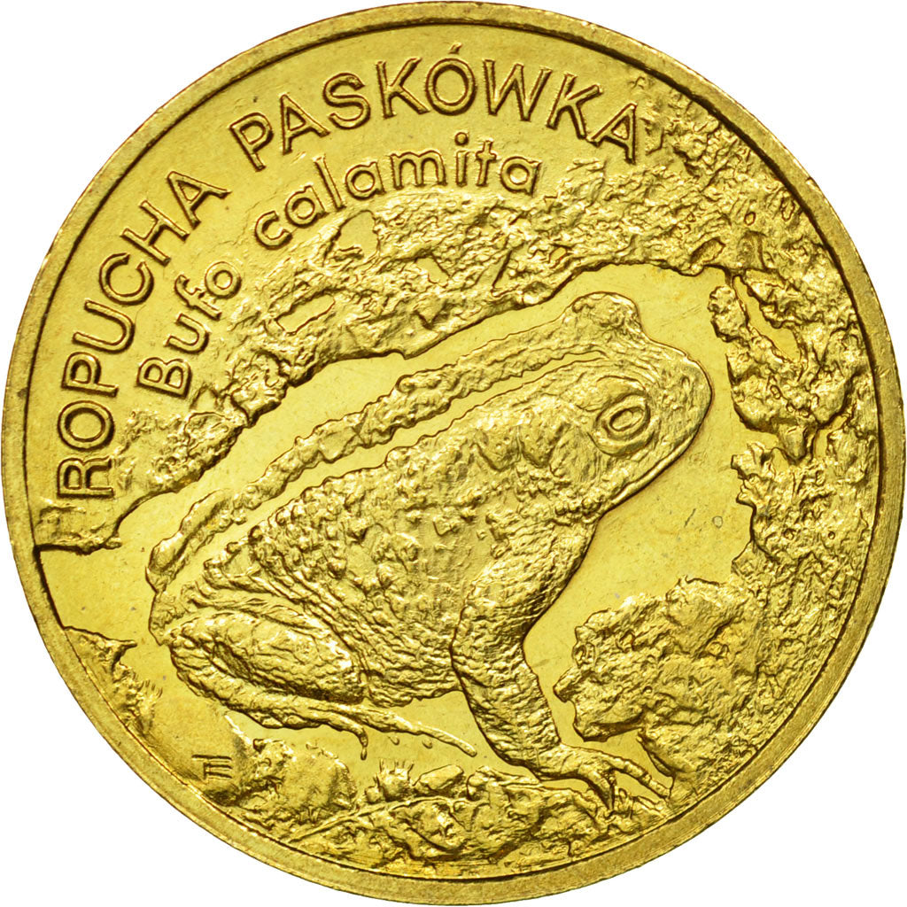 Coin, Poland, 2 Zlote, 1998, Warsaw, AU(55-58), Brass, KM:340