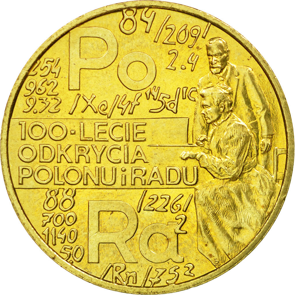 Coin, Poland, 2 Zlote, 1998, Warsaw, AU(55-58), Brass, KM:344