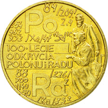 Coin, Poland, 2 Zlote, 1998, Warsaw, AU(55-58), Brass, KM:344