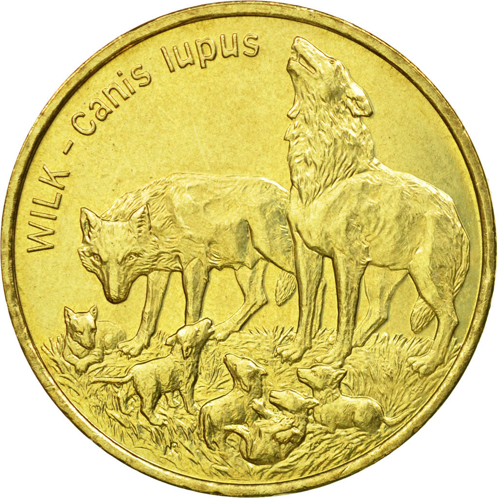 Coin, Poland, 2 Zlote, 1999, Warsaw, AU(55-58), Brass, KM:355