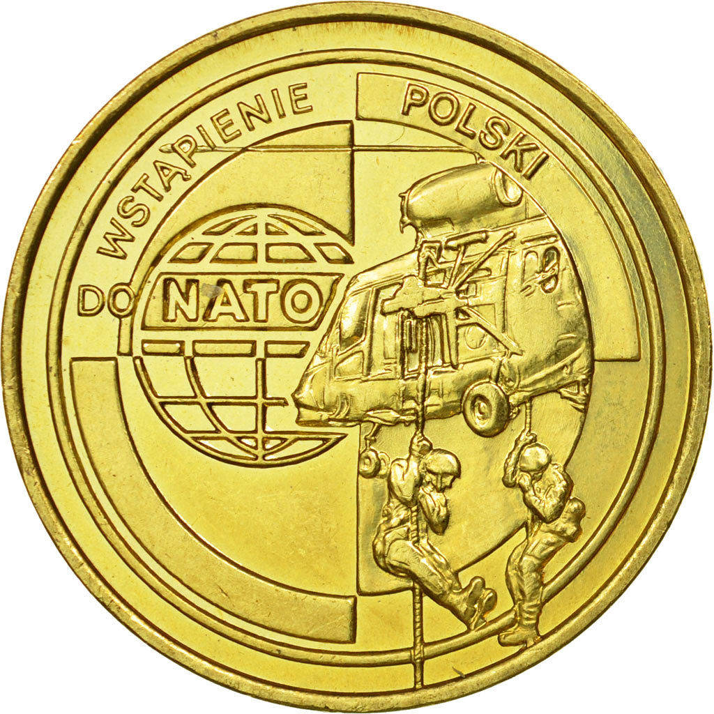 Coin, Poland, 2 Zlote, 1999, Warsaw, AU(55-58), Brass, KM:357