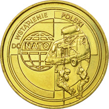 Coin, Poland, 2 Zlote, 1999, Warsaw, AU(55-58), Brass, KM:357