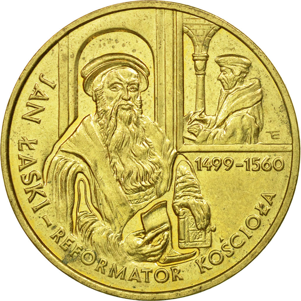 Coin, Poland, 2 Zlote, 1999, Warsaw, AU(55-58), Brass, KM:363