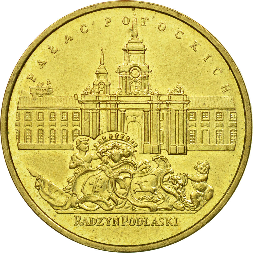 Coin, Poland, 2 Zlote, 1999, Warsaw, AU(55-58), Brass, KM:372