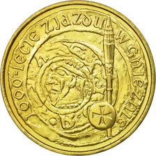 Coin, Poland, 2 Zlote, 2000, Warsaw, AU(55-58), Brass, KM:377