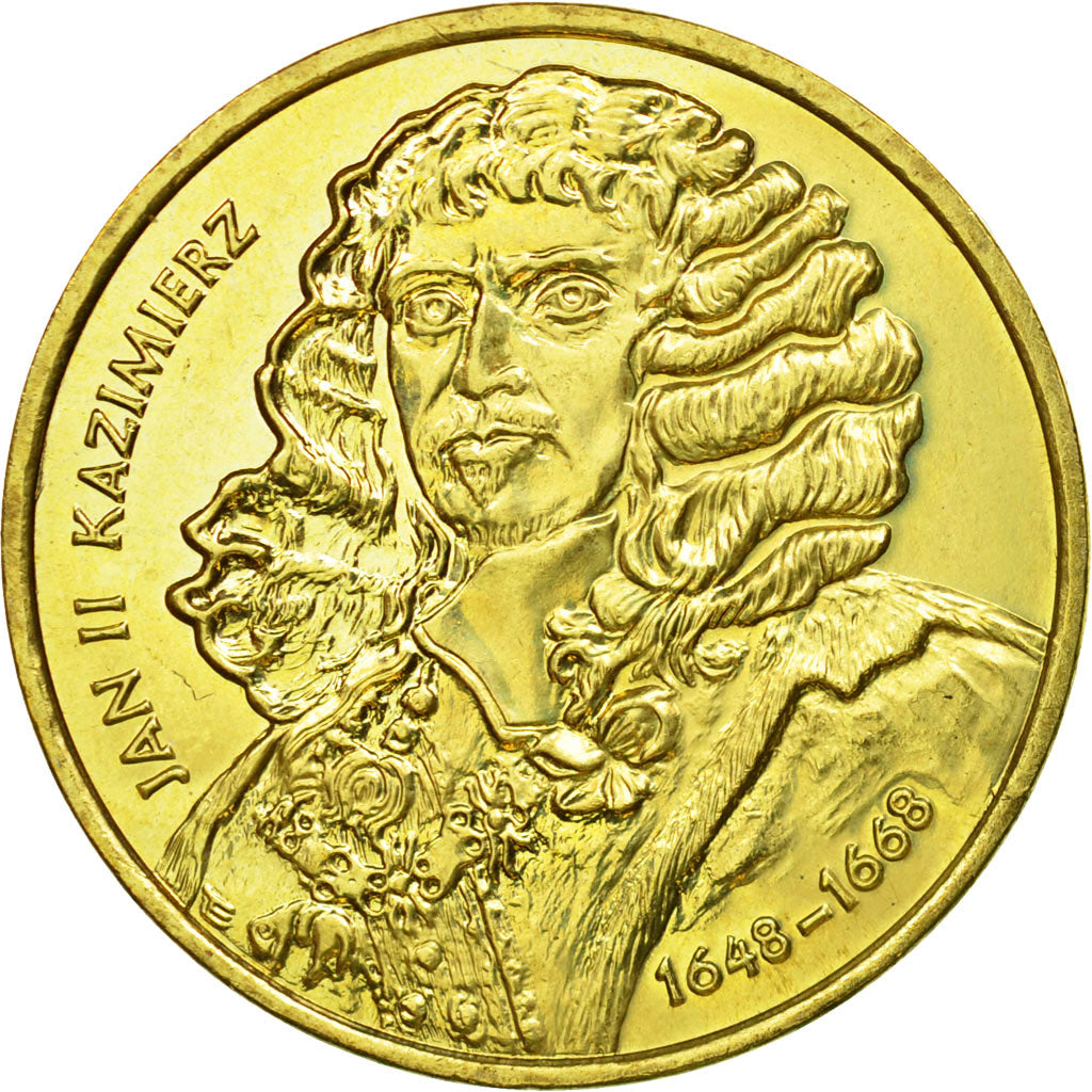 Coin, Poland, 2 Zlote, 2000, Warsaw, EF(40-45), Brass, KM:398