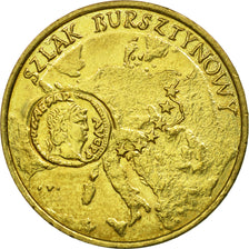 Coin, Poland, 2 Zlote, 2001, Warsaw, AU(55-58), Brass, KM:410
