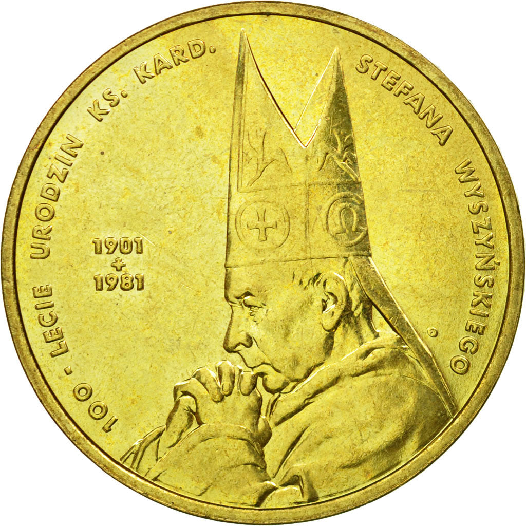 Coin, Poland, 2 Zlote, 2001, Warsaw, EF(40-45), Brass, KM:418