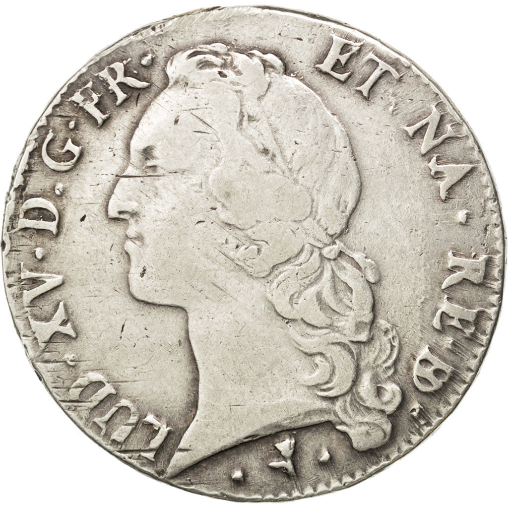 Coin, France, Louis XV, Écu de Béarn au bandeau, Ecu, 1770, Pau, VF(30-35)