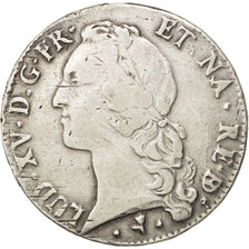 Coin, France, Louis XV, Écu de Béarn au bandeau, Ecu, 1770, Pau, VF(30-35)