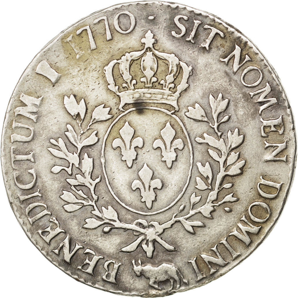 Coin, France, Louis XV, Écu de Béarn au bandeau, Ecu, 1770, Pau, VF(30-35)