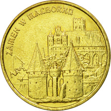 Coin, Poland, 2 Zlote, 2002, Warsaw, AU(55-58), Brass, KM:443