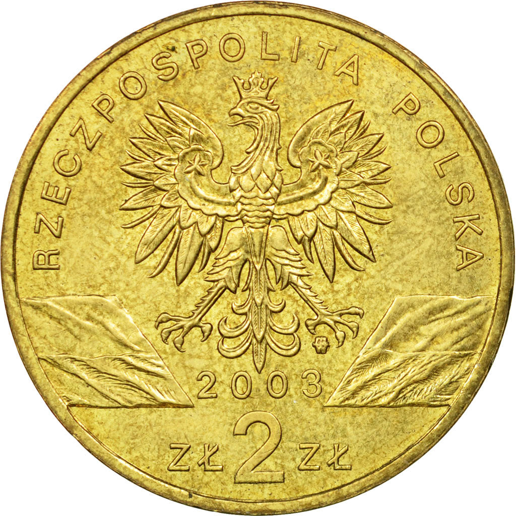 Moneta, Polonia, 2 Zlote, 2003, Warsaw, BB, Ottone, KM:445