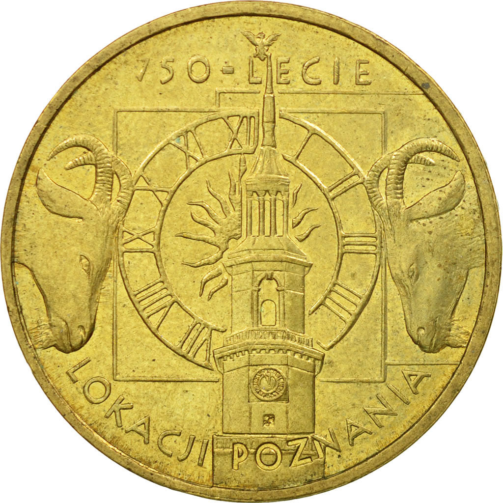 Moneta, Polonia, 2 Zlote, 2003, Warsaw, BB, Ottone, KM:447