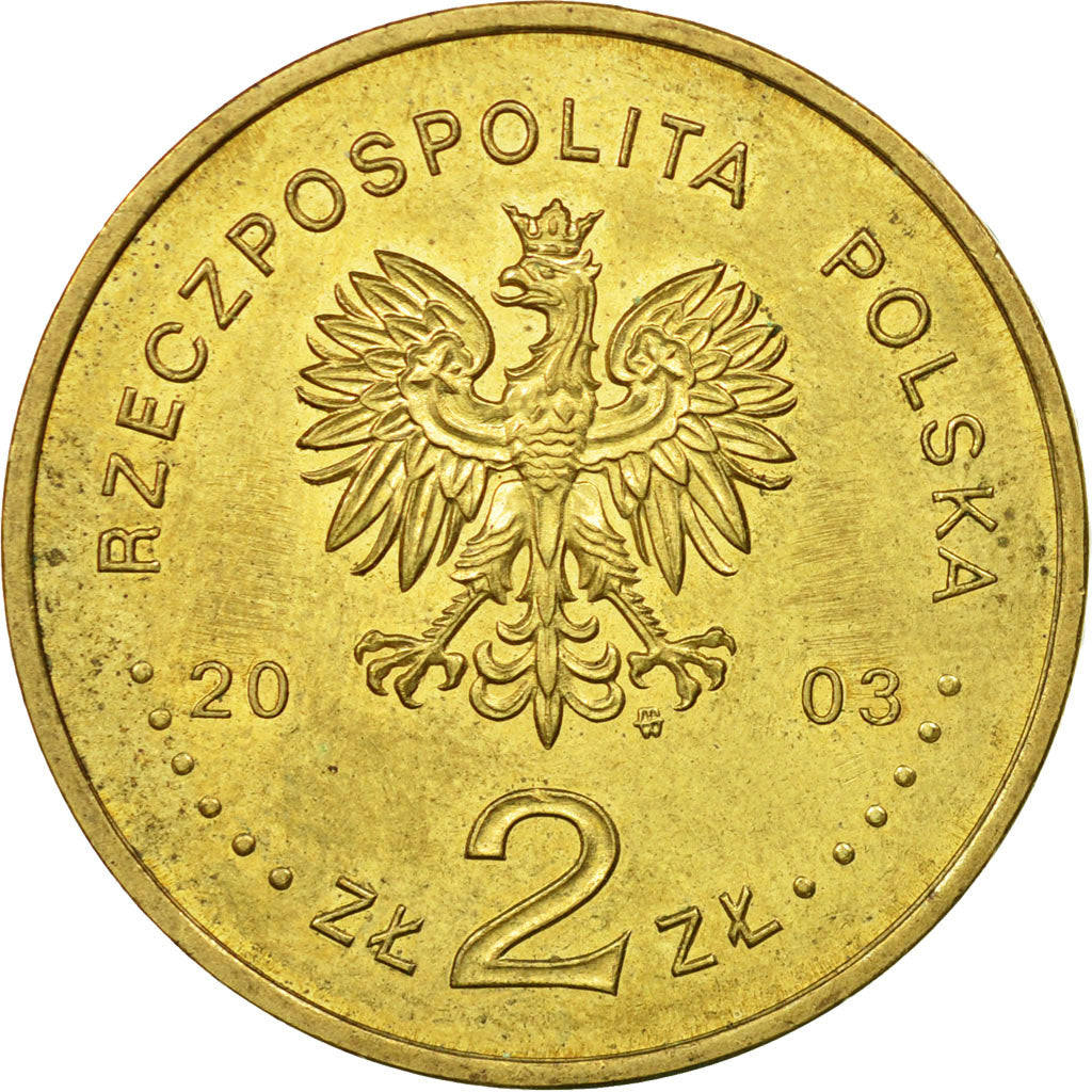 Moneta, Polonia, 2 Zlote, 2003, Warsaw, BB, Ottone, KM:447