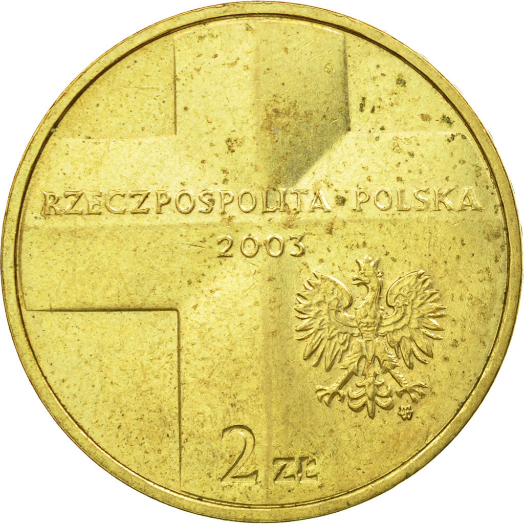 Moneta, Polonia, 2 Zlote, 2003, Warsaw, BB, Ottone, KM:465