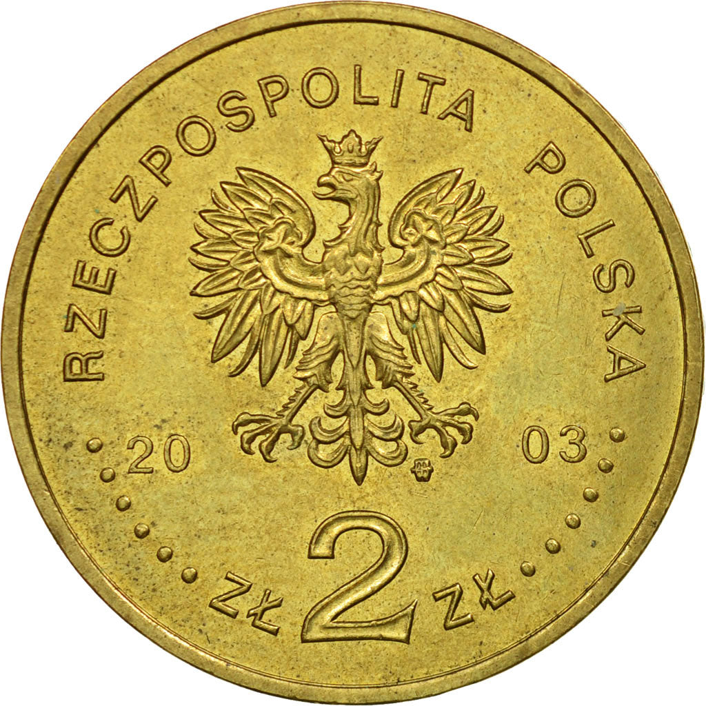 Moneta, Polonia, 2 Zlote, 2003, Warsaw, BB, Ottone, KM:473