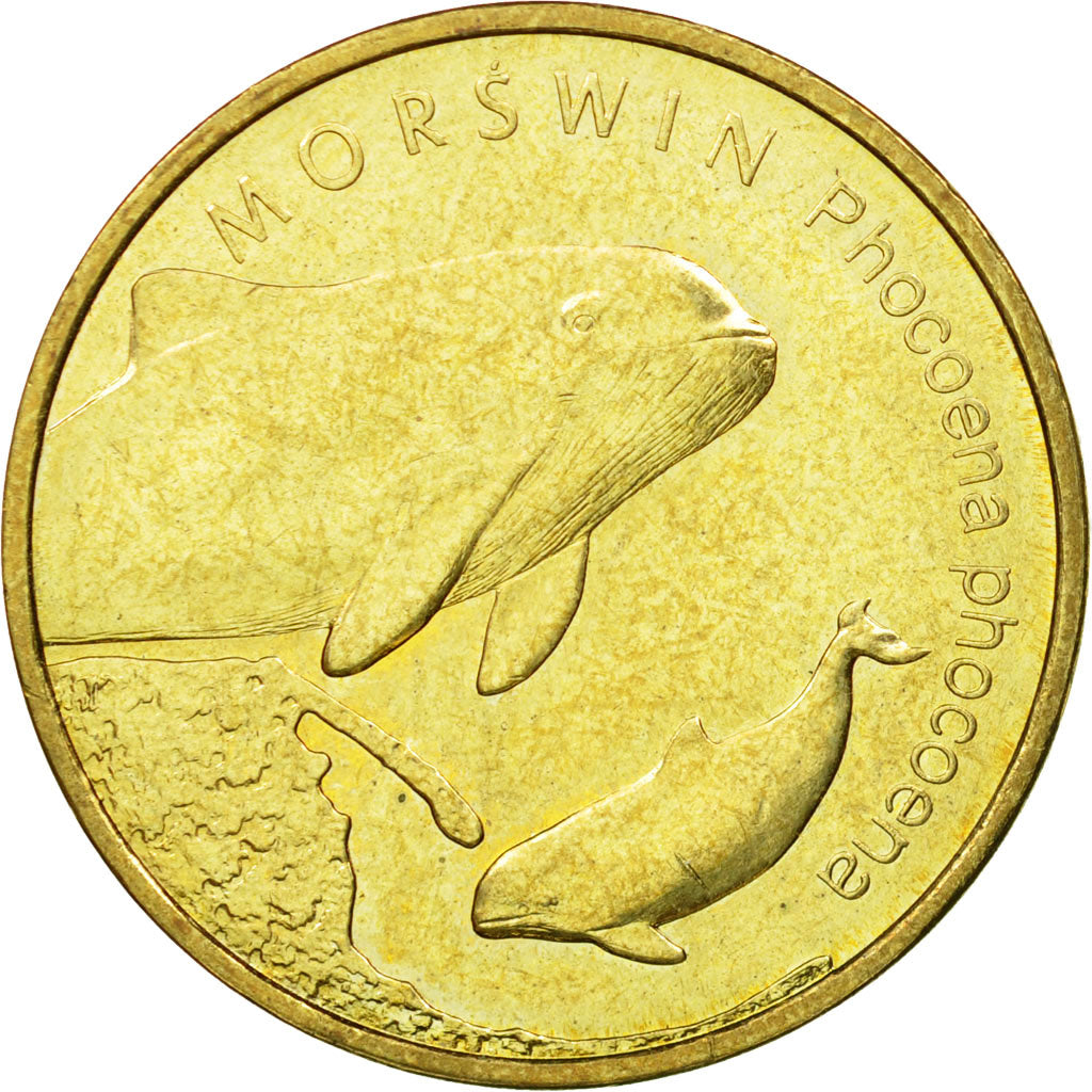 Coin, Poland, 2 Zlote, 2004, Warsaw, EF(40-45), Brass, KM:464