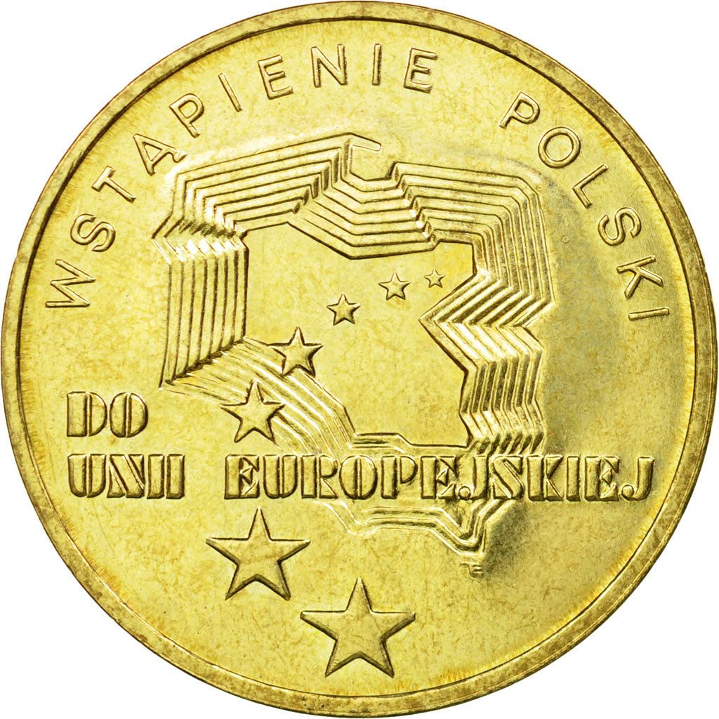 Münze, Polen, 2 Zlote, 2004, Warsaw, SS, Messing, KM:481