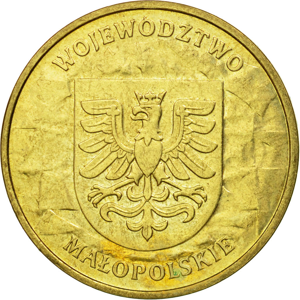 Moneda, Polonia, 2 Zlote, 2004, Warsaw, MBC, Latón, KM:488
