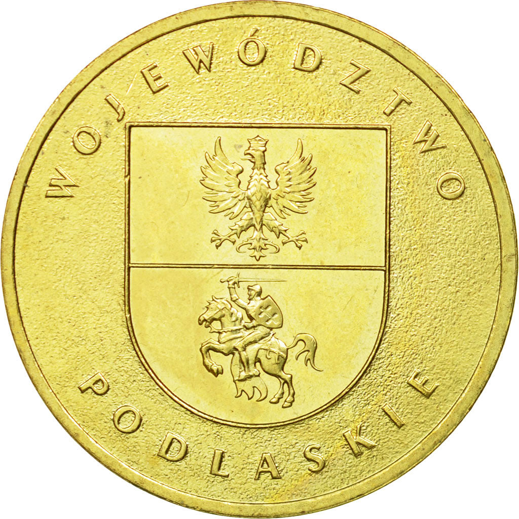 Moneda, Polonia, 2 Zlote, 2004, Warsaw, MBC, Latón, KM:491