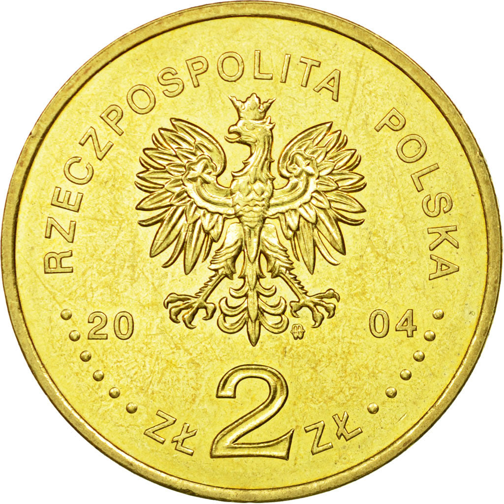 Moneta, Polonia, 2 Zlote, 2004, Warsaw, BB, Ottone, KM:499