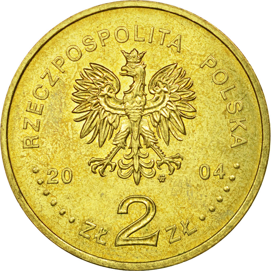 Moneta, Polonia, 2 Zlote, 2004, Warsaw, BB, Ottone, KM:503