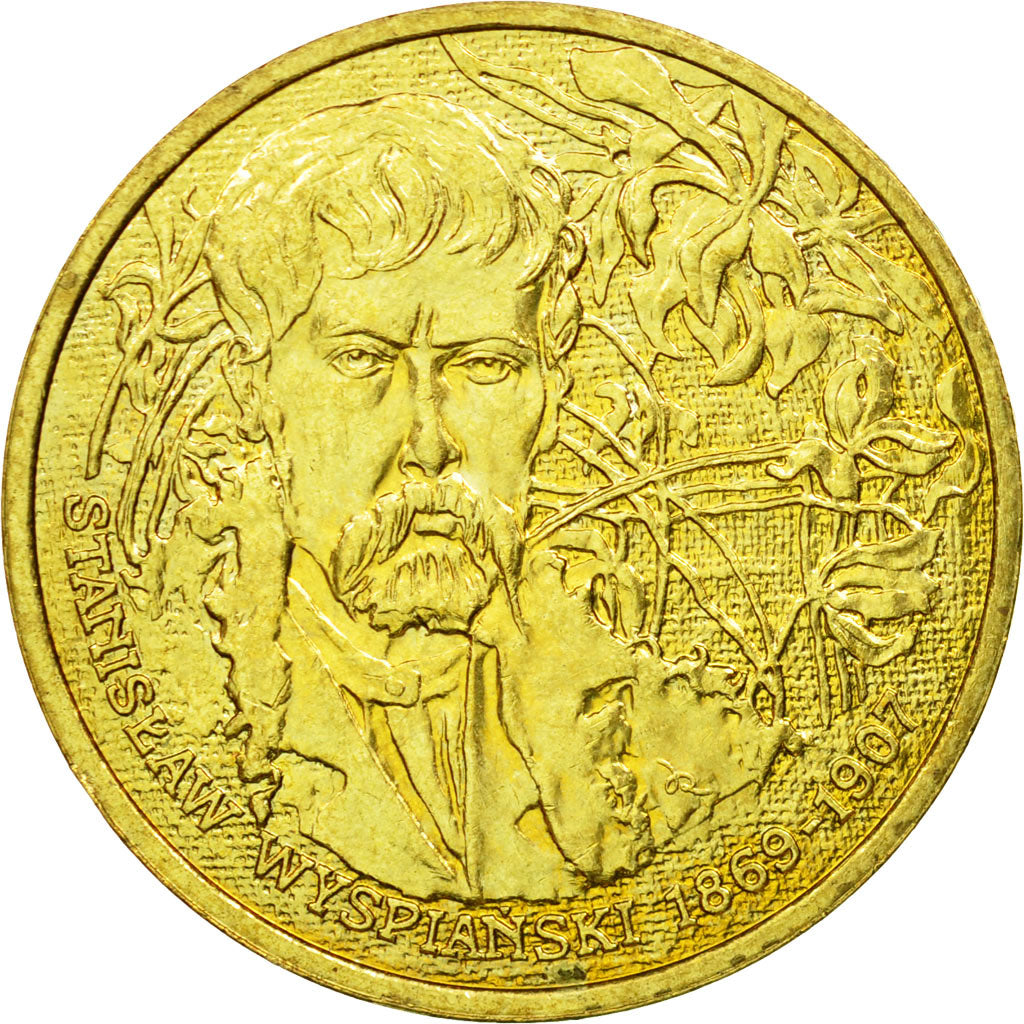Coin, Poland, 2 Zlote, 2004, Warsaw, EF(40-45), Brass, KM:512