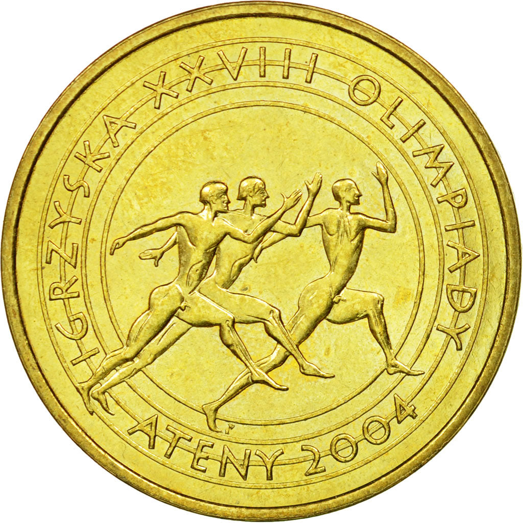 Coin, Poland, 2 Zlote, 2004, Warsaw, EF(40-45), Brass, KM:516