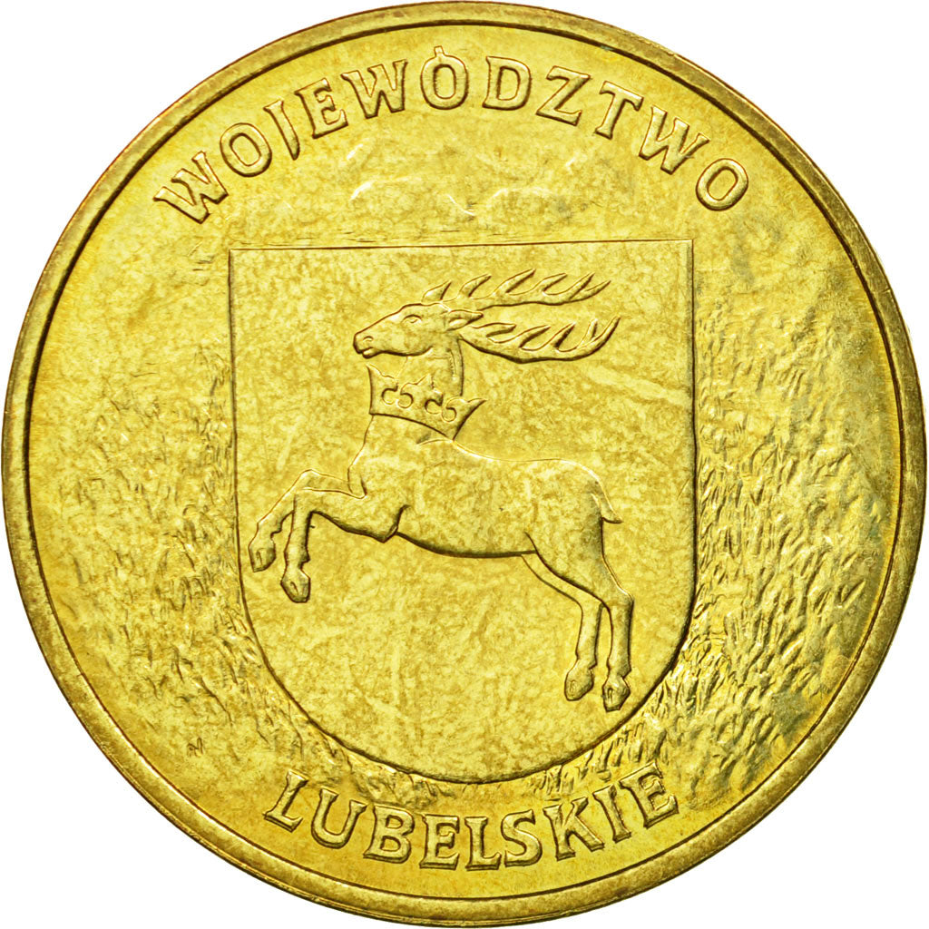 Coin, Poland, 2 Zlote, 2004, Warsaw, EF(40-45), Brass, KM:514