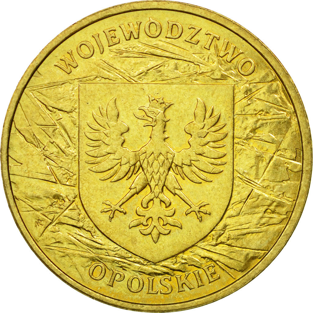 Coin, Poland, 2 Zlote, 2004, Warsaw, EF(40-45), Brass, KM:607