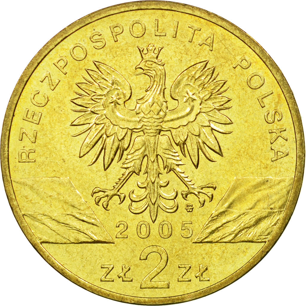 Coin, Poland, 2 Zlote, 2005, Warsaw, EF(40-45), Brass, KM:520
