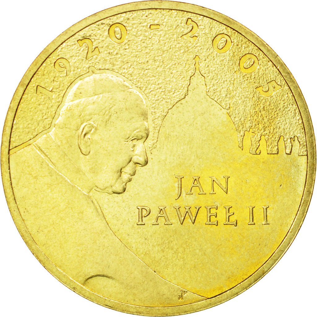 Coin, Poland, 2 Zlote, 2005, Warsaw, EF(40-45), Brass, KM:525
